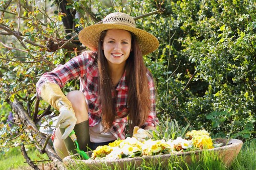 Professional gardeners in Waddon trimming and shaping plants